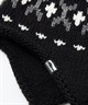 DIMITO ディミト SIMPLE CROCHET EAR FLAP BEANIE スノーボード ビーニー ニットキャップ ユニセックス ムラサキスポーツ 25-26モデル(BLACK-FREE)