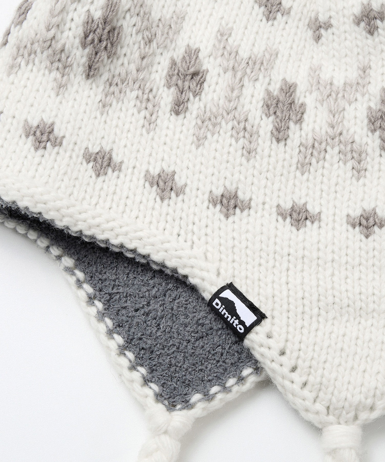 DIMITO ディミト SIMPLE CROCHET EAR FLAP BEANIE スノーボード
