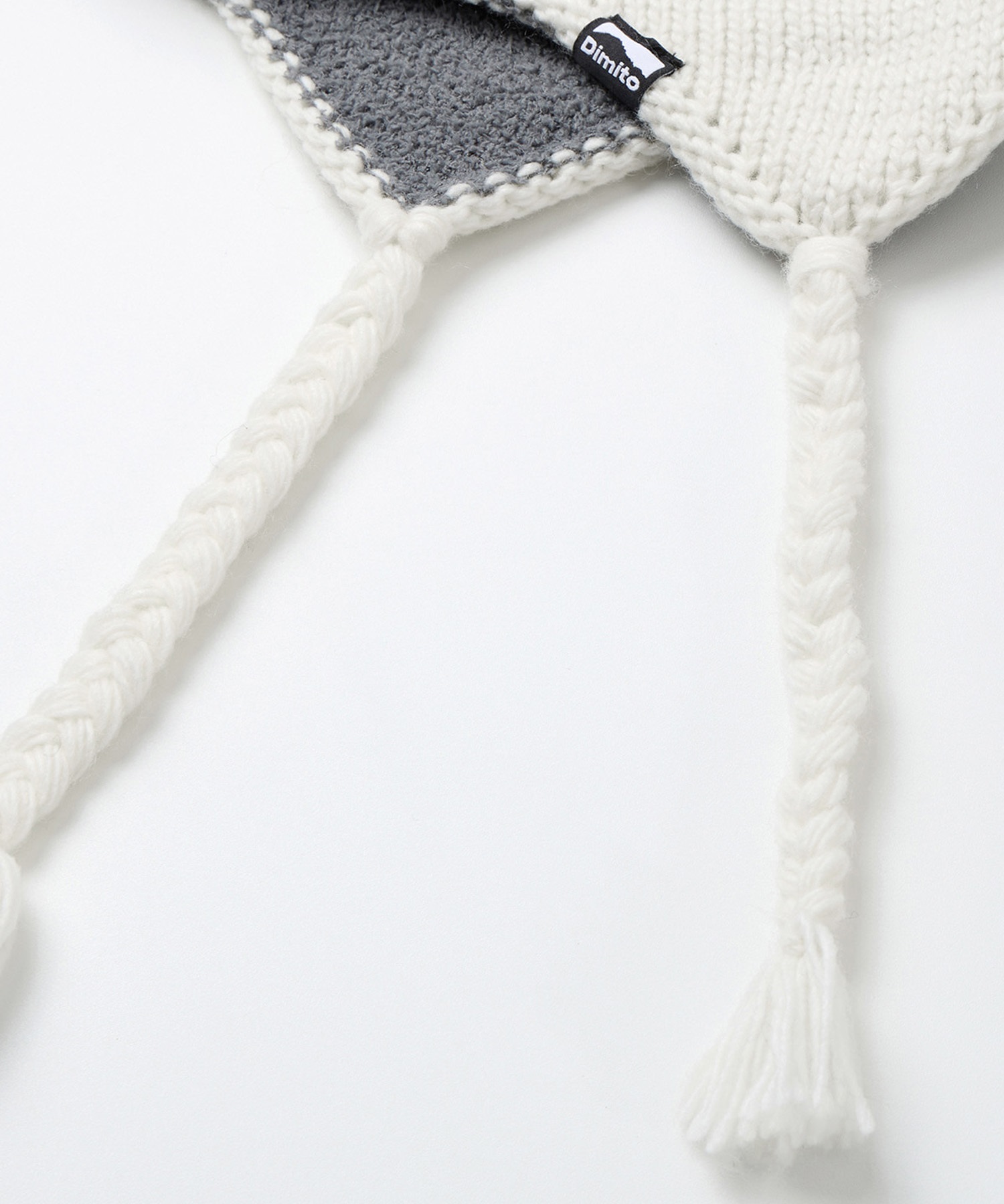 DIMITO ディミト SIMPLE CROCHET EAR FLAP BEANIE スノーボード ビーニー ニットキャップ ユニセックス ムラサキスポーツ 25-26モデル(BLACK-FREE)