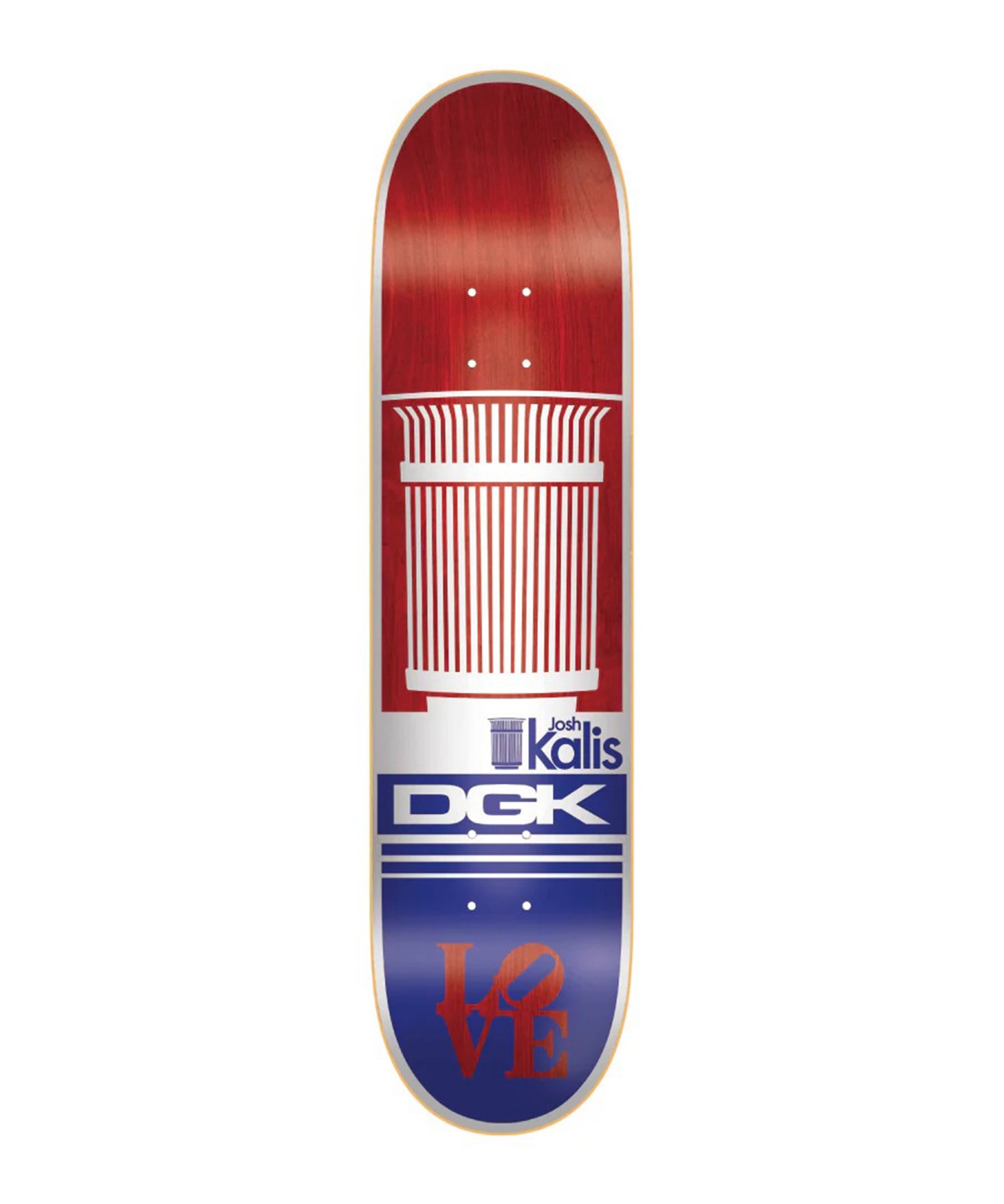 DGK ディージーケー スケートボード デッキ 8.06inch HERITAGE JOSH KALIS ムラサキスポーツ 初心者(JK-8.06inch)