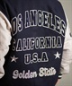DEAR LAUREL ディアローレル × Pla-Jac プラジャック アウター スタジャン メンズ スタジアム ジャケット 防風 LA VARSITY JACKET D25F-0101(BK/WT-M)
