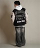 DEAR LAUREL ディアローレル × Pla-Jac プラジャック アウター スタジャン メンズ スタジアム ジャケット 防風 LA VARSITY JACKET D25F-0101(BK/WT-M)