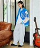 DEAR LAUREL ディアローレル × Pla-Jac プラジャック アウター スタジャン メンズ スタジアム ジャケット 防風 LA VARSITY JACKET D25F-0101(BK/WT-M)