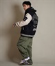DEAR LAUREL ディアローレル × Pla-Jac プラジャック アウター スタジャン メンズ スタジアム ジャケット 防風 LA VARSITY JACKET D25F-0101(BK/WT-M)
