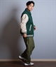 DEAR LAUREL ディアローレル × Pla-Jac プラジャック アウター スタジャン メンズ スタジアム ジャケット 防風 VARSITY JACKET D25F-0102(BK/BK-M)