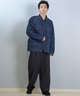 DEAR LAUREL ディアローレル デニム ジャケット Gジャン メンズ シンプル D25F-0104 ムラサキスポーツ限定(BLK-M)