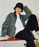 DEAR LAUREL ディアローレル アウター ワークジャケット メンズ ジップアップ DUCK WORK JACKET D25F-0106(GRY-M)