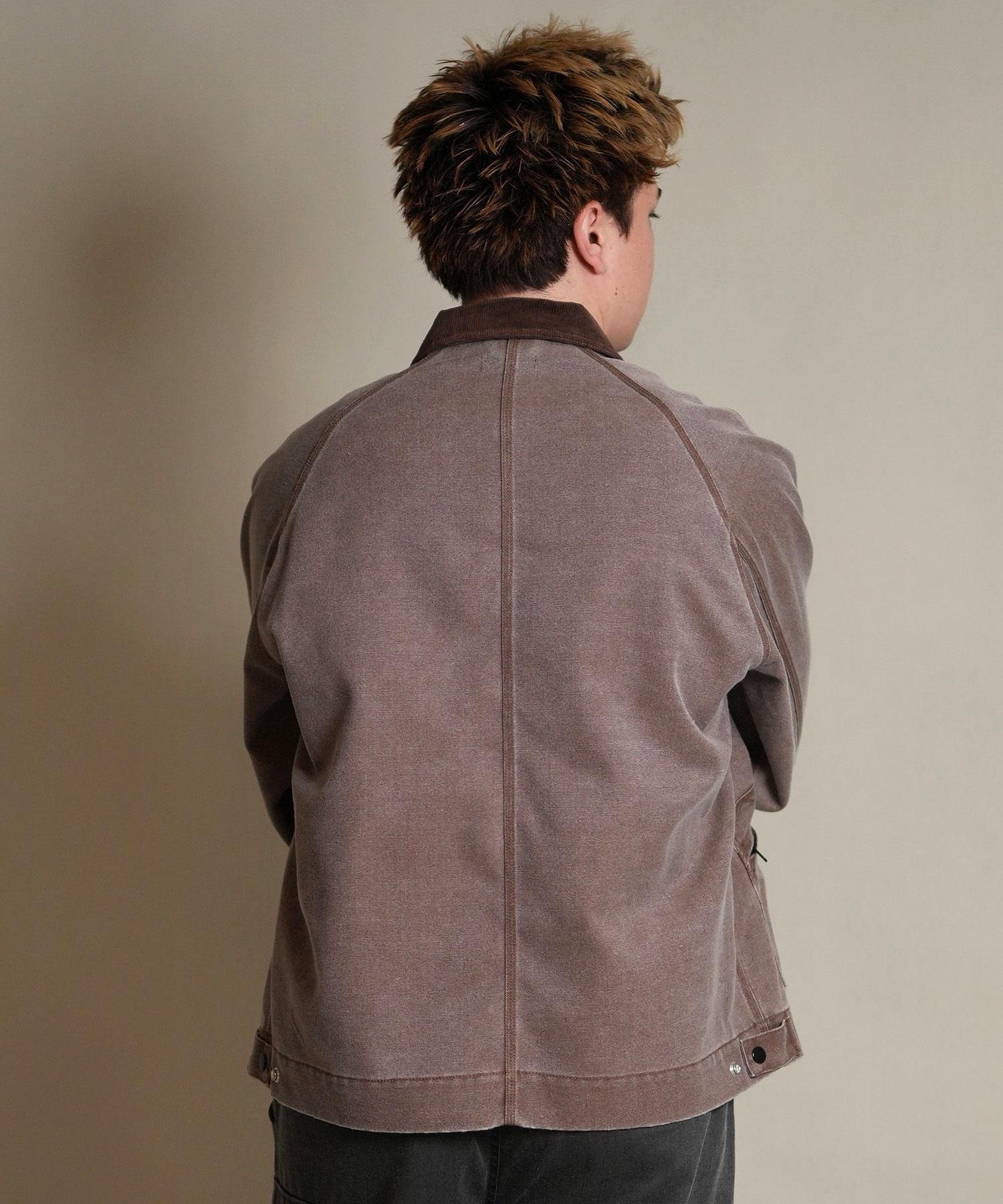DEAR LAUREL ディアローレル アウター ワークジャケット メンズ ジップアップ DUCK WORK JACKET D25F-0106(GRY-M)