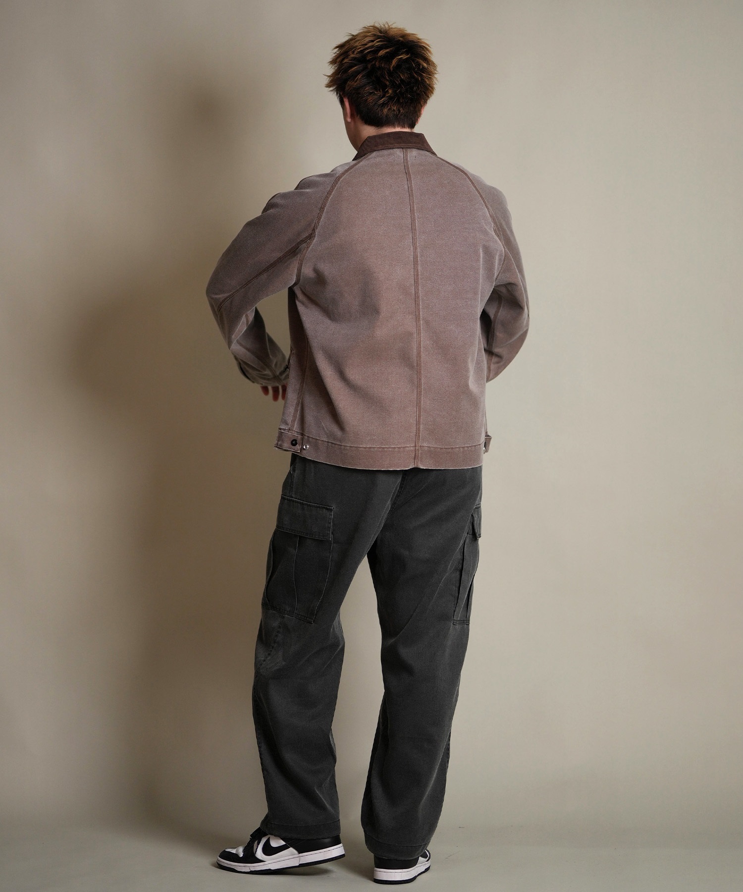 DEAR LAUREL ディアローレル アウター ワークジャケット メンズ ジップアップ DUCK WORK JACKET D25F-0106(GRY-M)