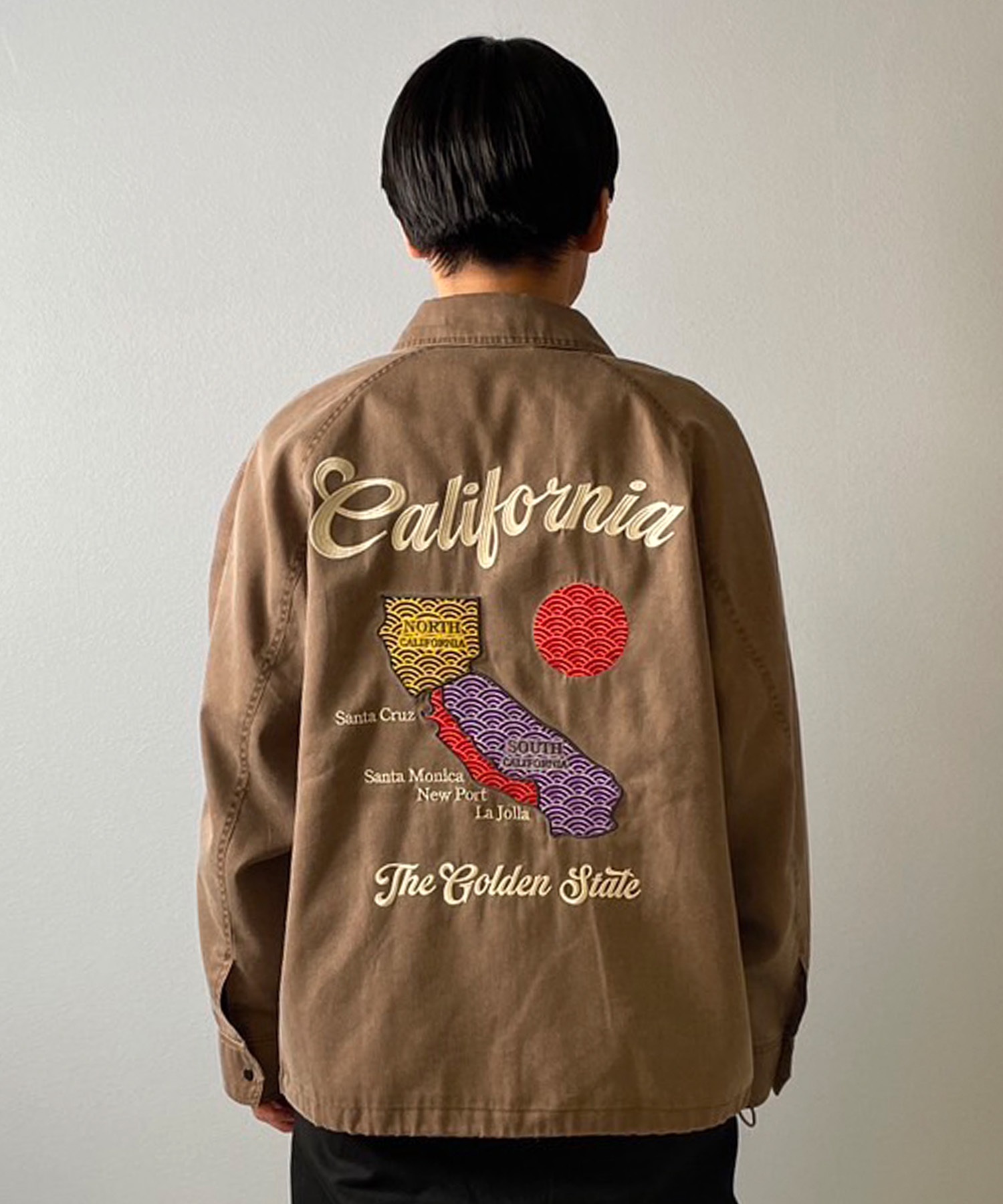 DEAR LAUREL ディアローレル アウター ベトナムジャケット ベトジャン メンズ スーベニアジャケット VIETNAM JACKET D25F-0107(GRY-M)