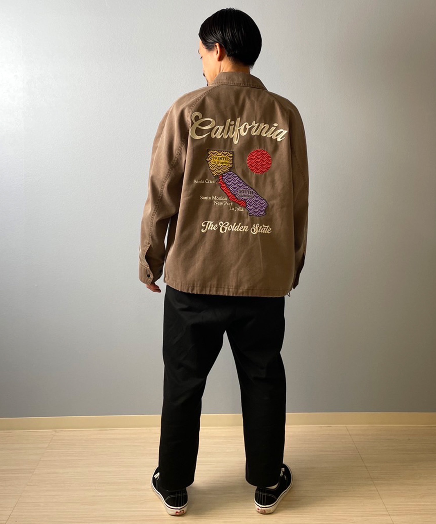 DEAR LAUREL ディアローレル アウター ベトナムジャケット ベトジャン メンズ スーベニアジャケット VIETNAM JACKET D25F-0107(GRY-M)