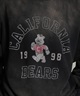 DEAR LAUREL ディアローレル トレーナー スウェット メンズ クルーネック カレッジロゴ風 ヴィンテージ加工 裏毛 Vintage Crew D25F-1101(BLK-M)
