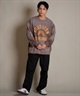 DEAR LAUREL ディアローレル トレーナー スウェット メンズ クルーネック カレッジロゴ風 ヴィンテージ加工 裏毛 Vintage Crew D25F-1101(BLK-M)