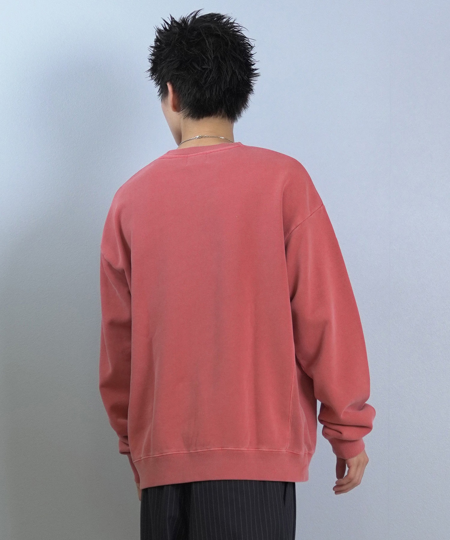 DEAR LAUREL ディアローレル × JACKSON MATISSE ジャクソンマティス トレーナー スウェット メンズ クルーネック カレッジロゴ 裏毛 DL25F-JM1101(BLK-M)