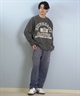 DEAR LAUREL ディアローレル × JACKSON MATISSE ジャクソンマティス トレーナー スウェット メンズ クルーネック カレッジロゴ 裏毛 DL25F-JM1101(BLK-M)