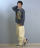 DEAR LAUREL ディアローレル × JACKSON MATISSE ジャクソンマティス トレーナー スウェット メンズ クルーネック カレッジロゴ 裏毛 DL25F-JM1101(BLK-M)