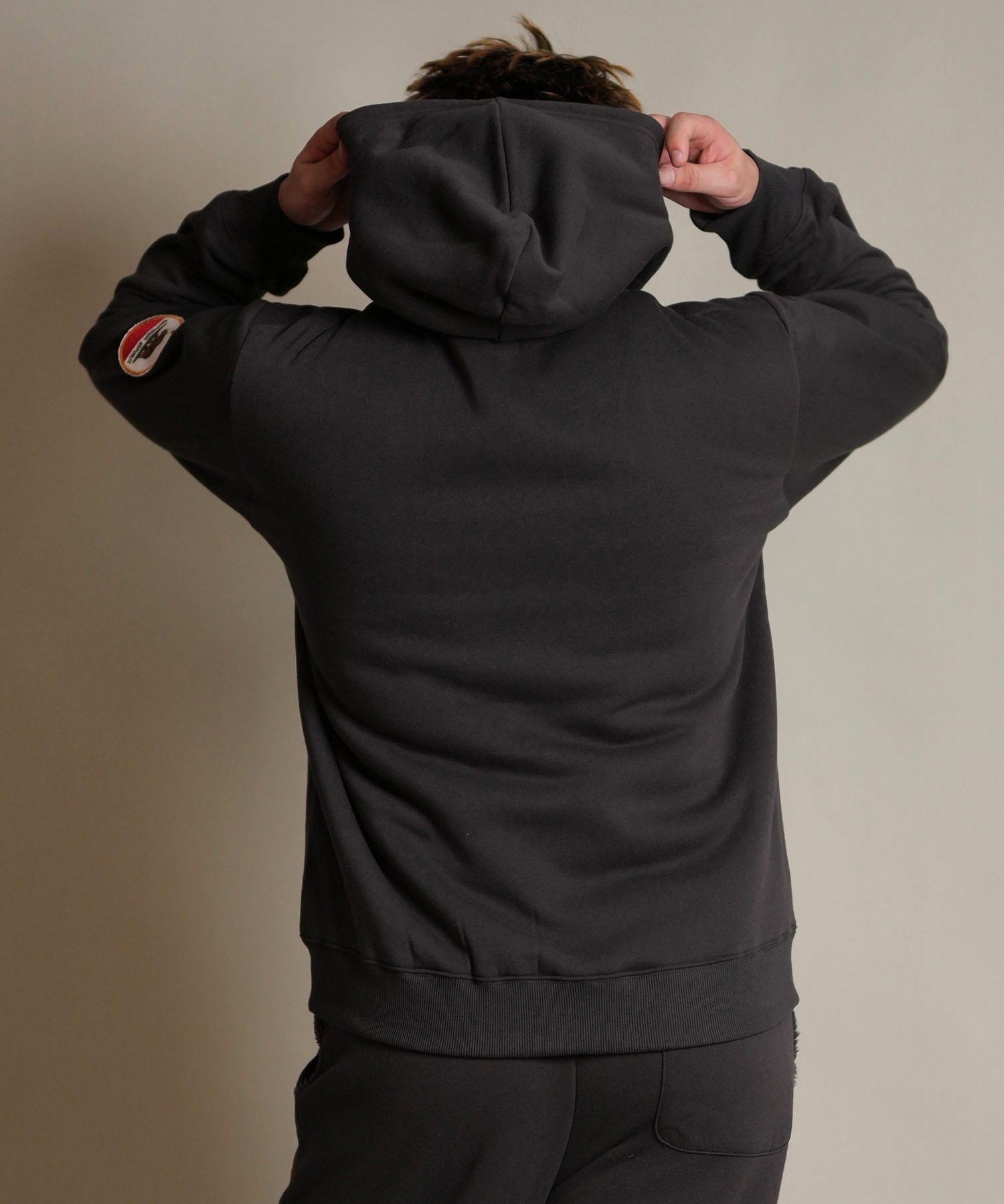 DEAR LAUREL ディアローレル ジップアップ パーカー メンズ ボア セットアップ対応 D25F-1201(BLK-M)