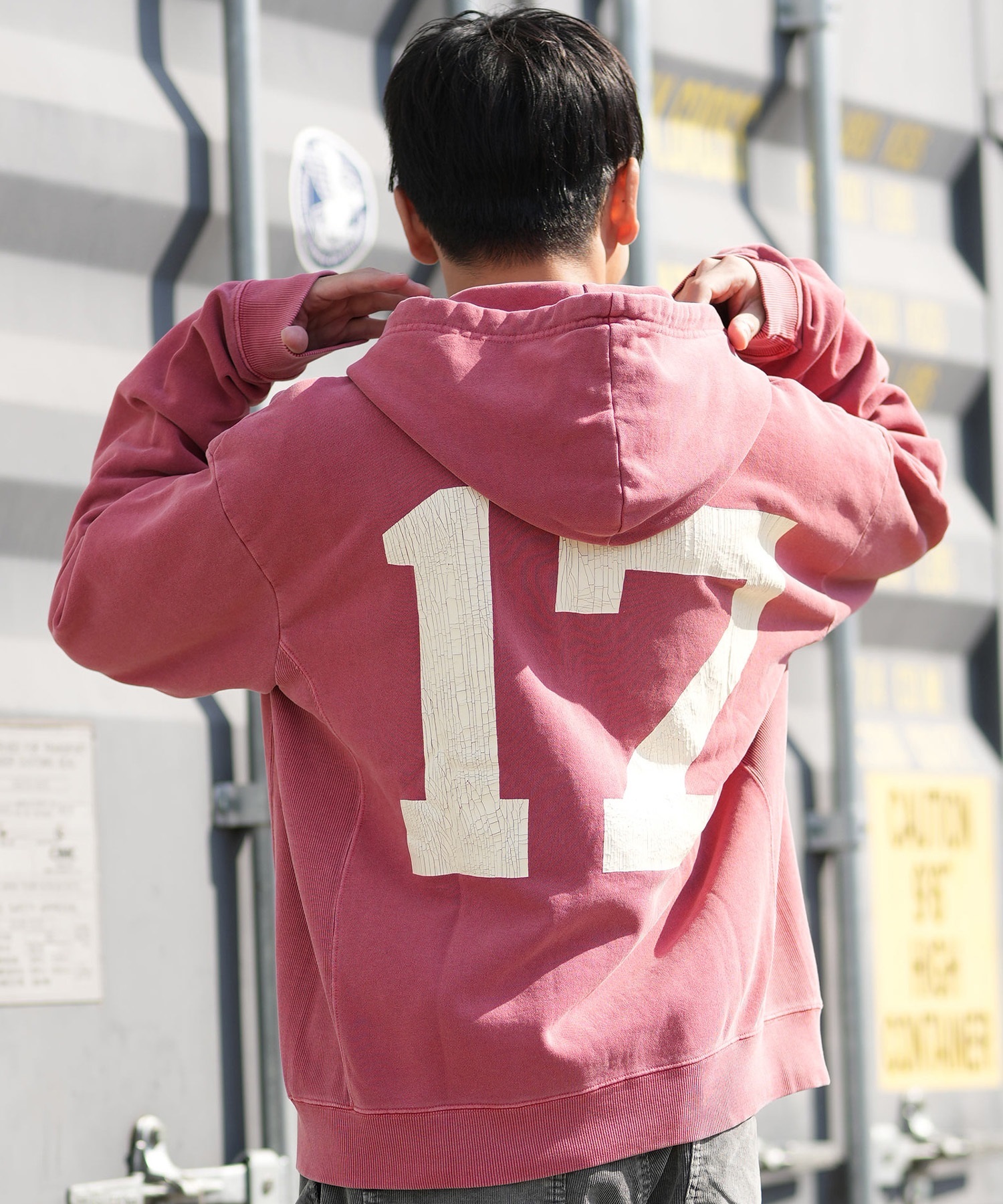 DEAR LAUREL ディアローレル ジップアップ パーカー メンズ バック