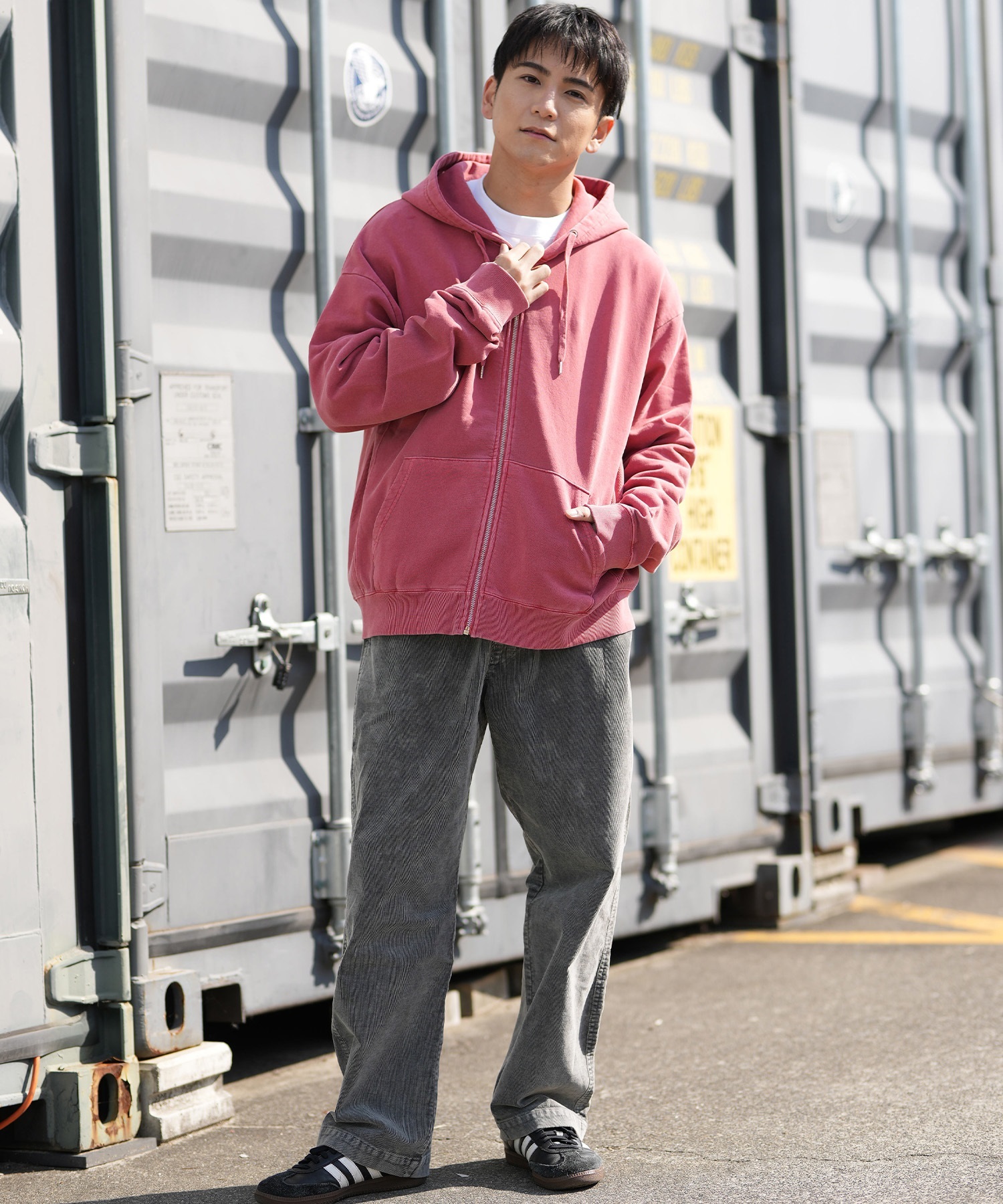 DEAR LAUREL ディアローレル ジップアップ パーカー メンズ バック