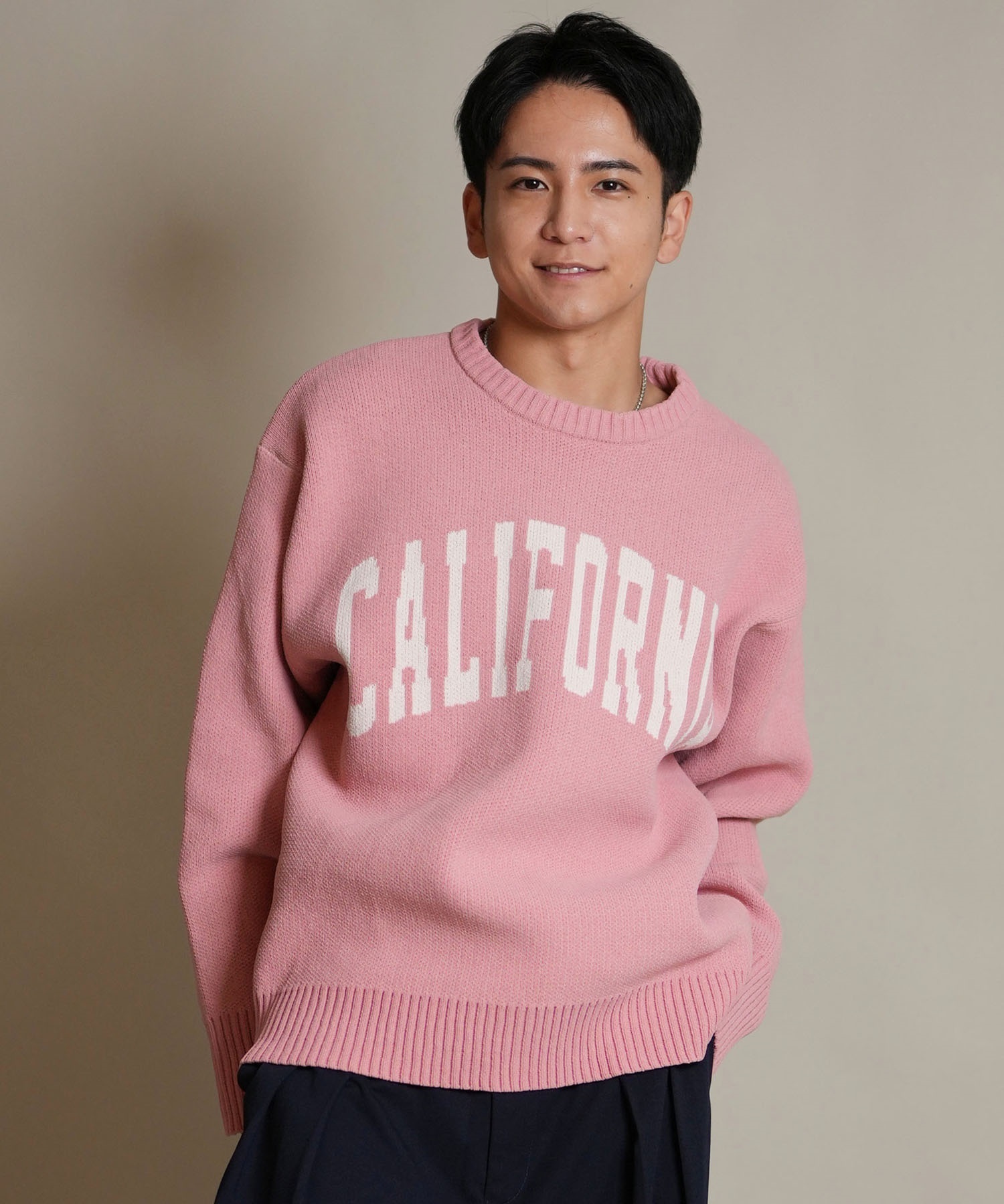 DEAR LAUREL ディアローレル ニット セーター メンズ CREW NECK KNIT