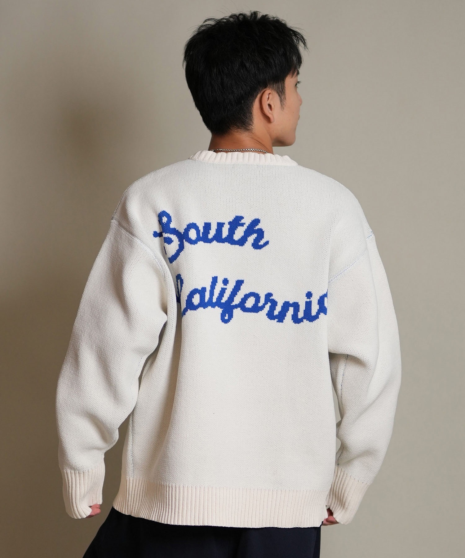 DEAR LAUREL ディアローレル ニット セーター メンズ CREW NECK KNIT