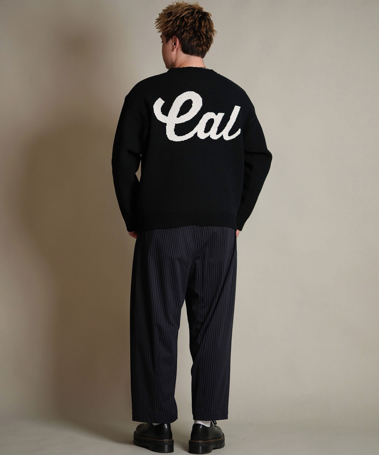 DEAR LAUREL ディアローレル ニット セーター メンズ CREW NECK KNIT CA D25F-1301(WHT-M)