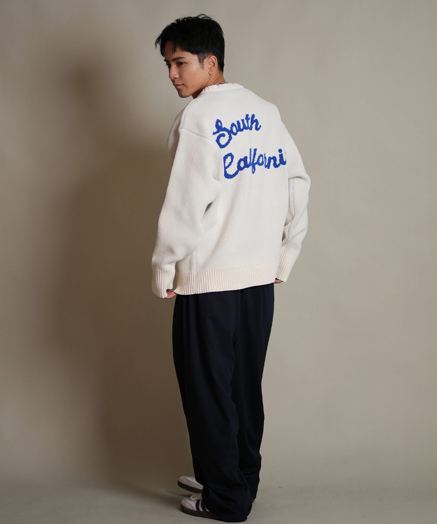 DEAR LAUREL ディアローレル ニット セーター メンズ CREW NECK KNIT