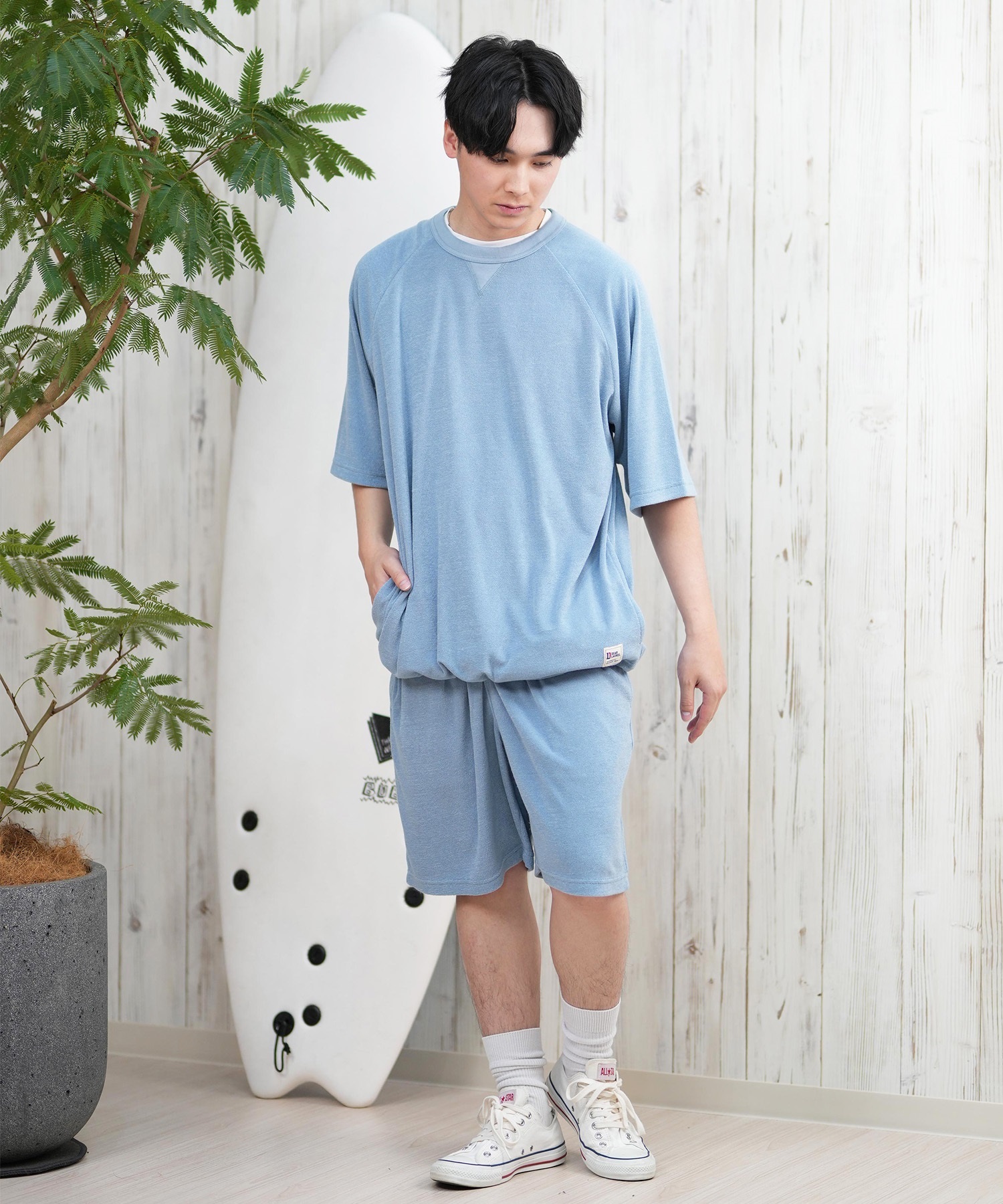 DEAR LAUREL ディアローレル 半袖 Tシャツ メンズ 水陸両用