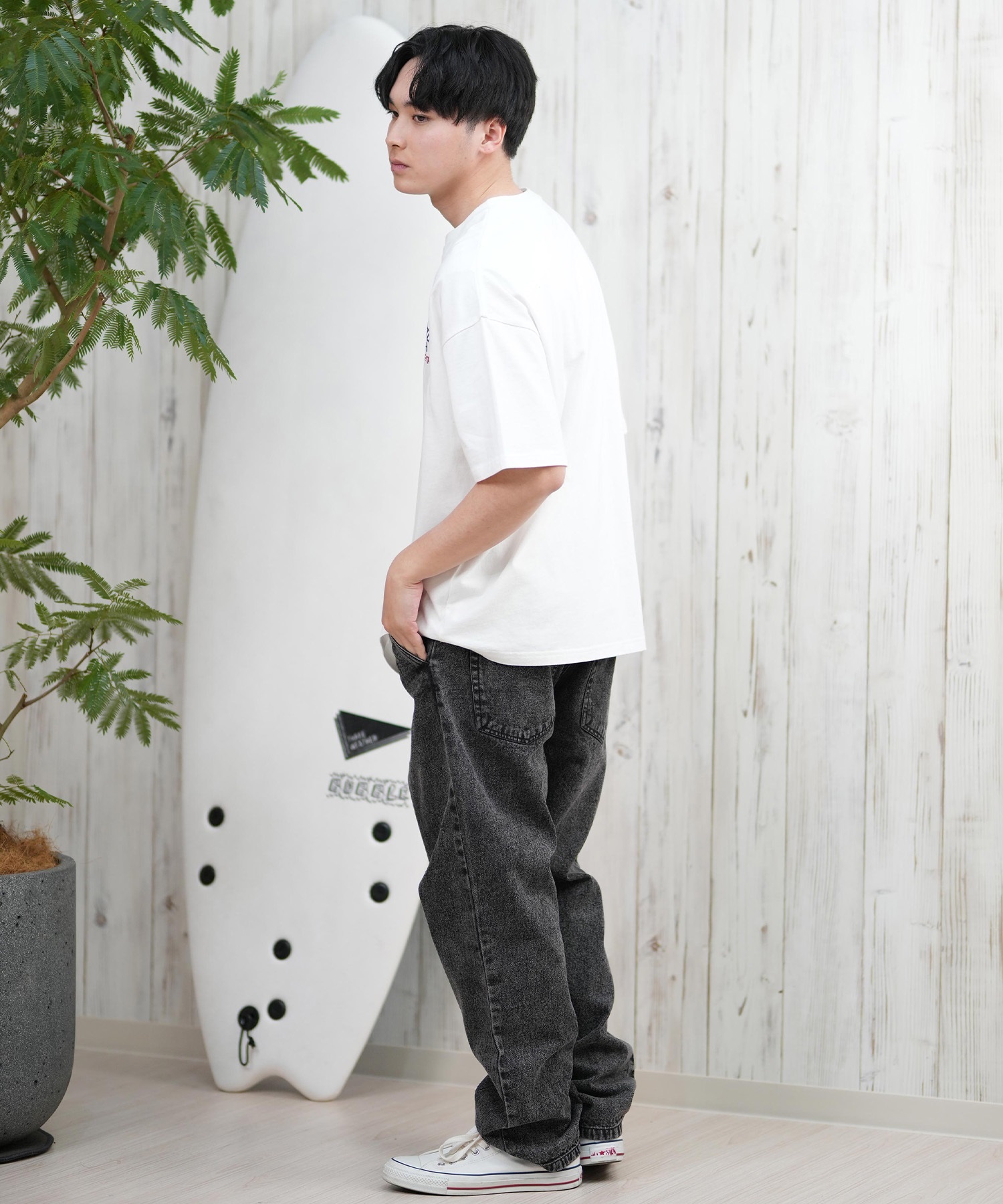 DEAR LAUREL ディアローレル 半袖 Tシャツ メンズ ワンポイント