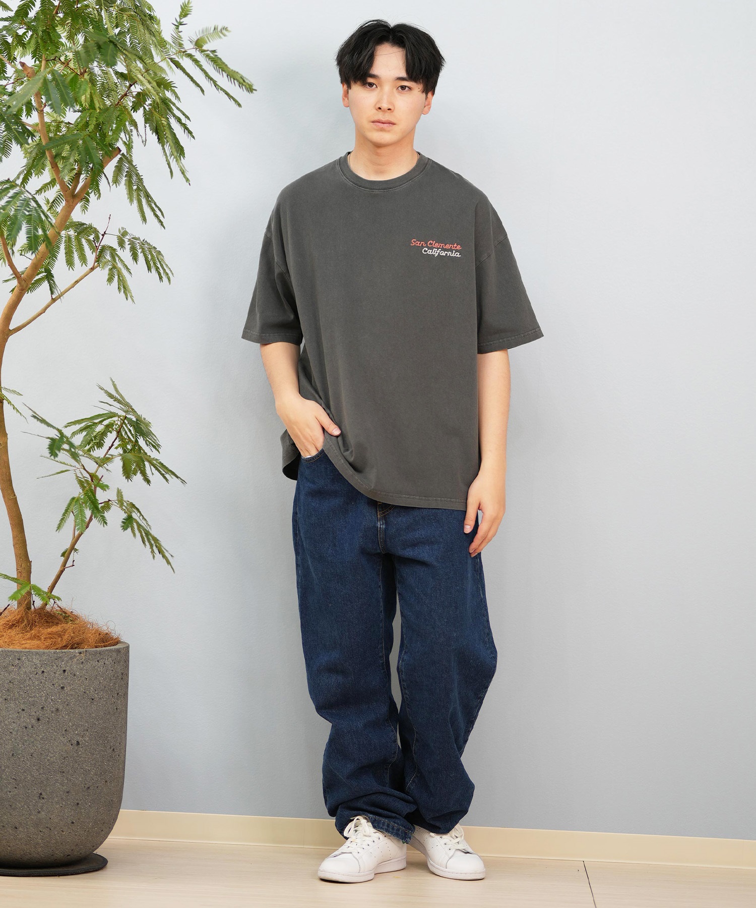 DEAR LAUREL ディアローレル 半袖 Tシャツ メンズ ワンポイント