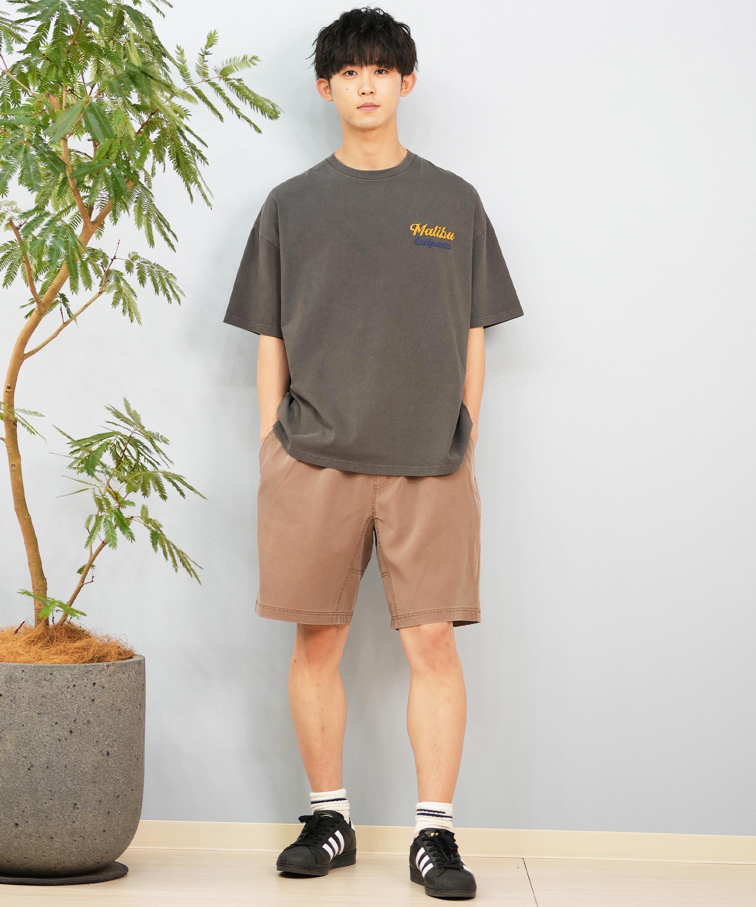 DEAR LAUREL ディアローレル 半袖 Tシャツ メンズ ワンポイント