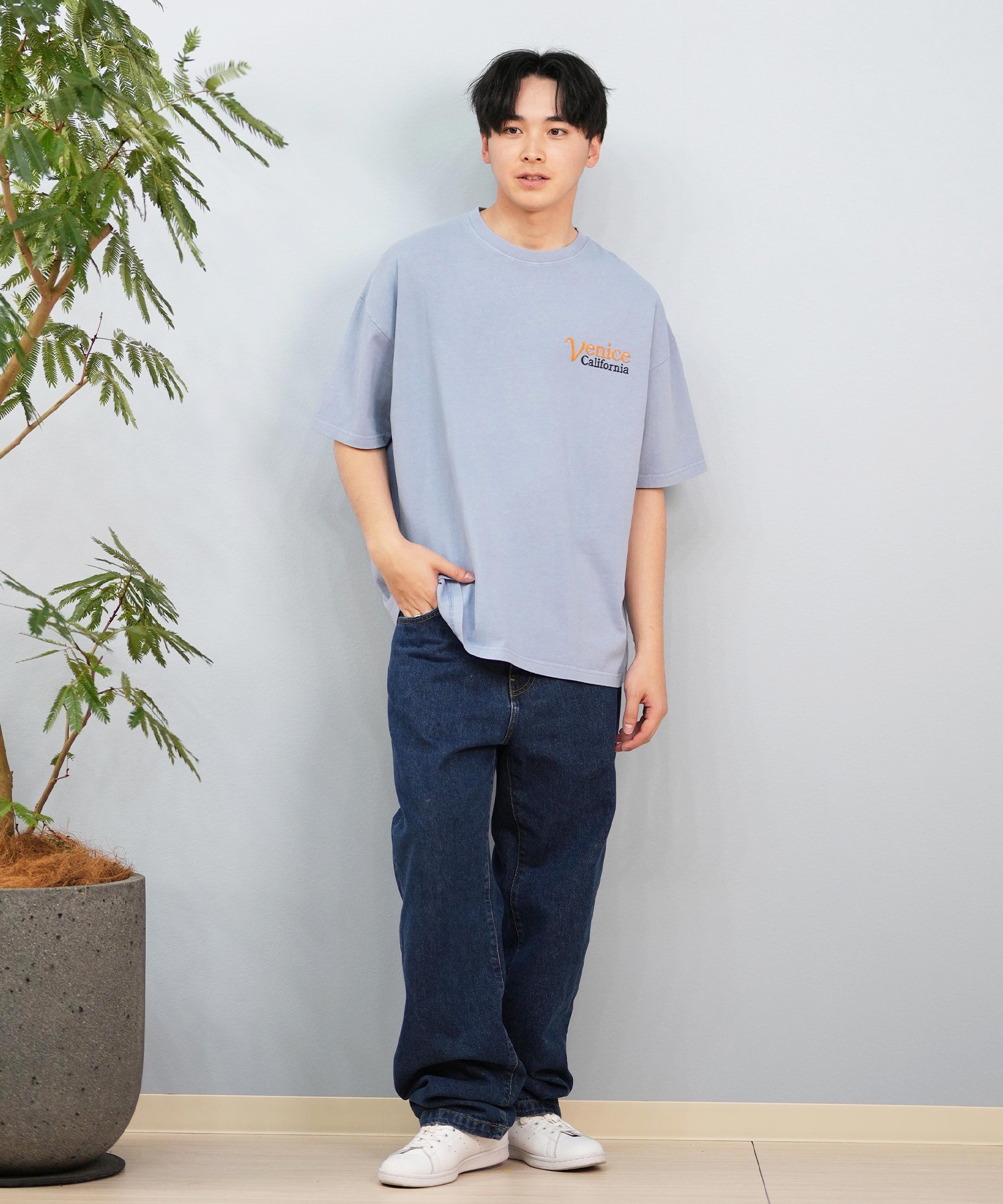 DEAR LAUREL ディアローレル 半袖 Tシャツ メンズ ワンポイント