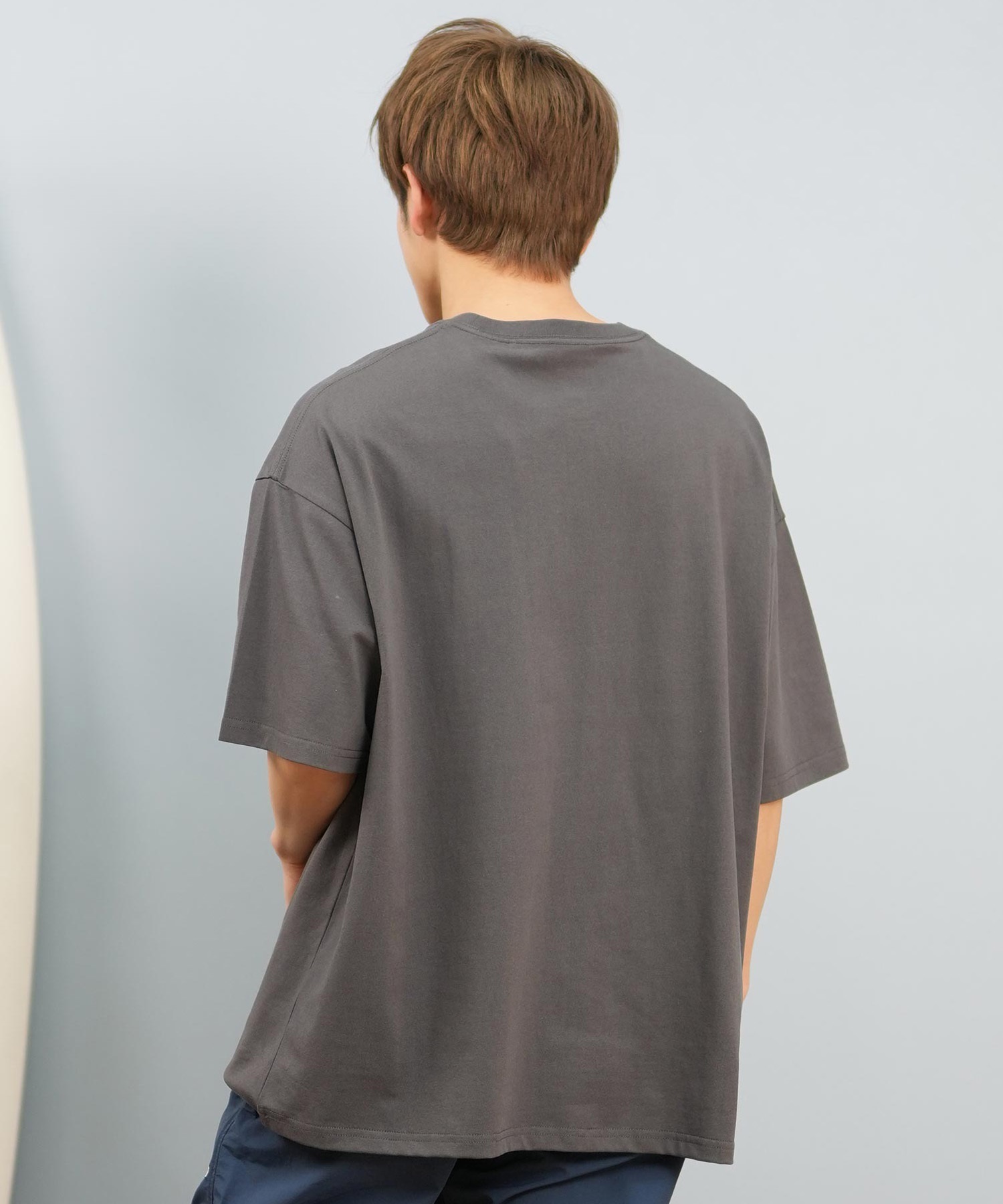 DEAR LAUREL ディアローレル 半袖 Tシャツ メンズ 抗菌防臭 UVケア 接触冷感 CAL PATCH TEE D25S2105(WHT-M)