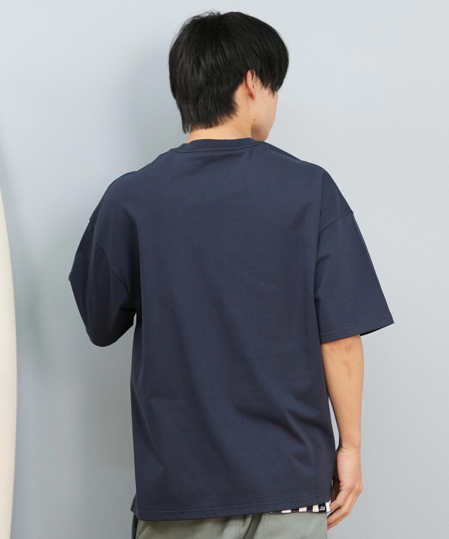 DEAR LAUREL ディアローレル 半袖 Tシャツ メンズ 抗菌防臭 UVケア 接触冷感 CAL PATCH TEE D25S2105(WHT-M)