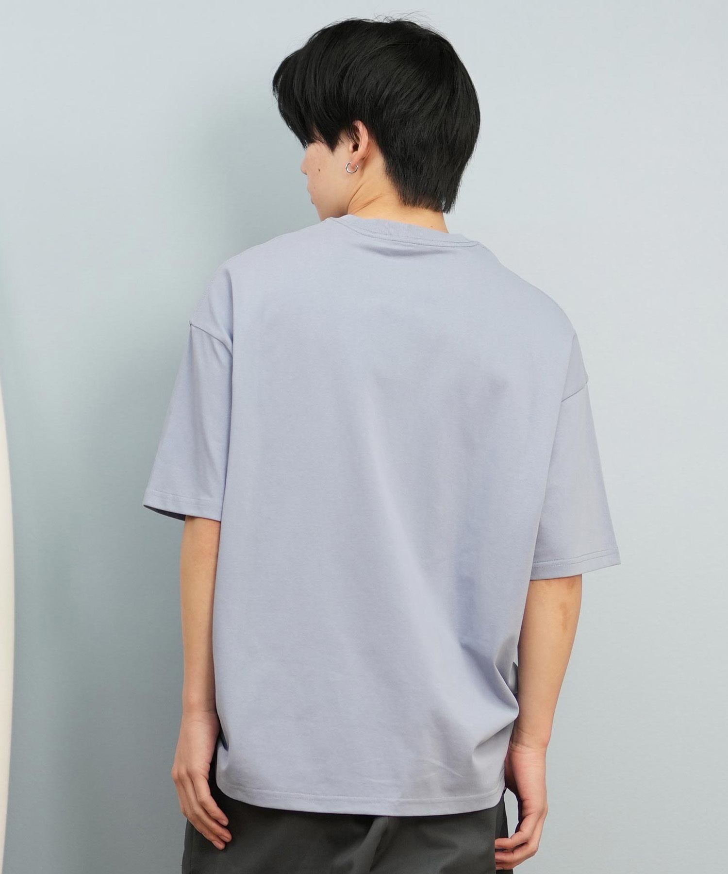 DEAR LAUREL ディアローレル 半袖 Tシャツ メンズ 抗菌防臭 UVケア 接触冷感 CAL PATCH TEE D25S2105(WHT-M)