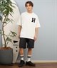 DEAR LAUREL ディアローレル 半袖 Tシャツ メンズ 抗菌防臭 UVケア 接触冷感 CAL PATCH TEE D25S2105(WHT-M)