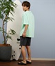 DEAR LAUREL ディアローレル 半袖 Tシャツ メンズ 抗菌防臭 UVケア 接触冷感 CAL PATCH TEE D25S2105(WHT-M)