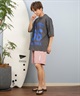 DEAR LAUREL ディアローレル 半袖 Tシャツ メンズ バックプリント 抗菌防臭 UVケア 接触冷感 CAL FOOTBALL TEE D25S2106(WHT-M)