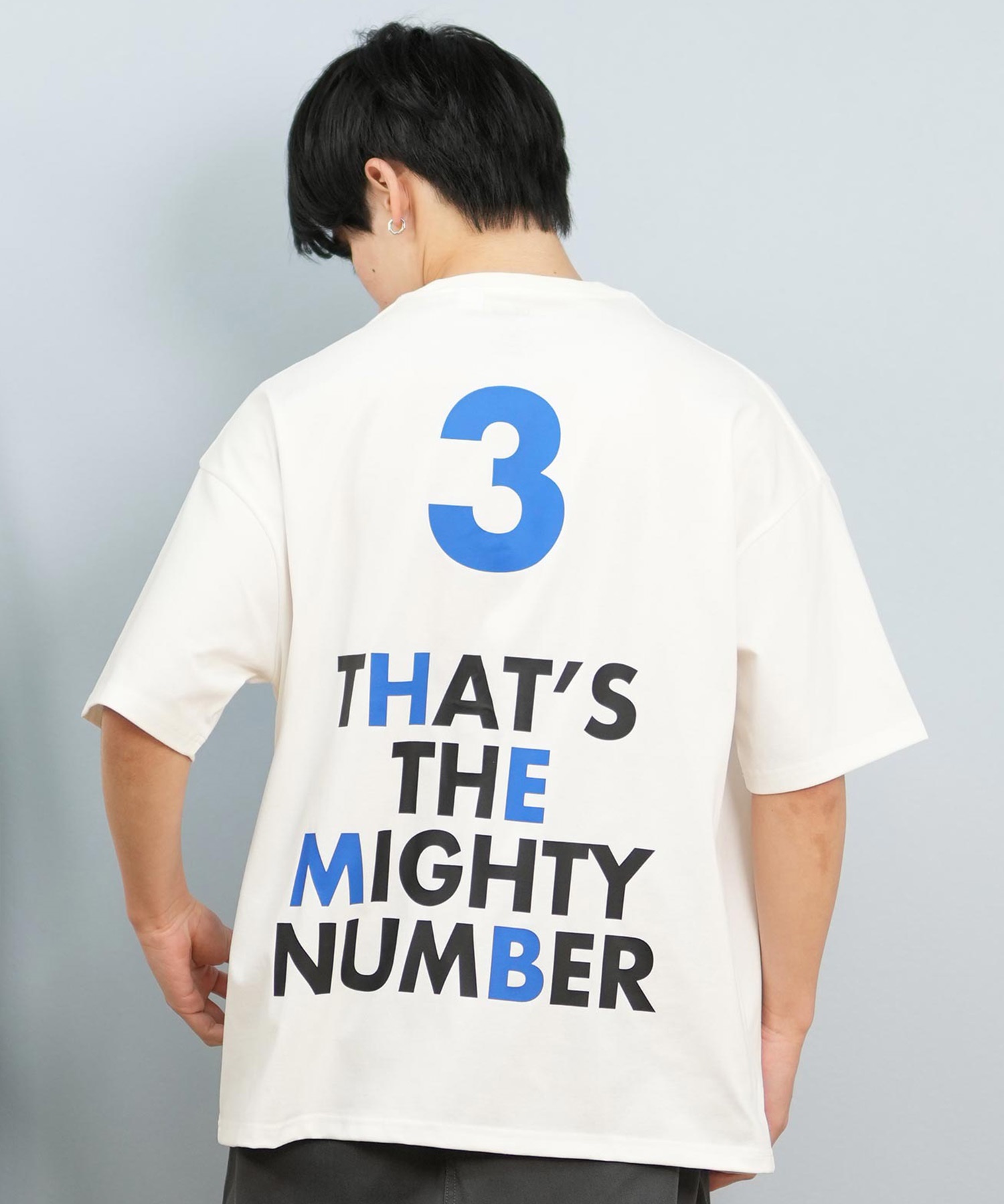 DEAR LAUREL ディアローレル 半袖 Tシャツ メンズ バックプリント 抗菌防臭 UVケア 接触冷感 CAL MESSAGE TEE D25S2107(WHT-M)
