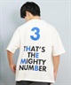 DEAR LAUREL ディアローレル 半袖 Tシャツ メンズ バックプリント 抗菌防臭 UVケア 接触冷感 CAL MESSAGE TEE D25S2107(WHT-M)