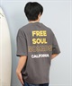 DEAR LAUREL ディアローレル 半袖 Tシャツ メンズ バックプリント 抗菌防臭 UVケア 接触冷感 CAL MESSAGE TEE D25S2107(WHT-M)