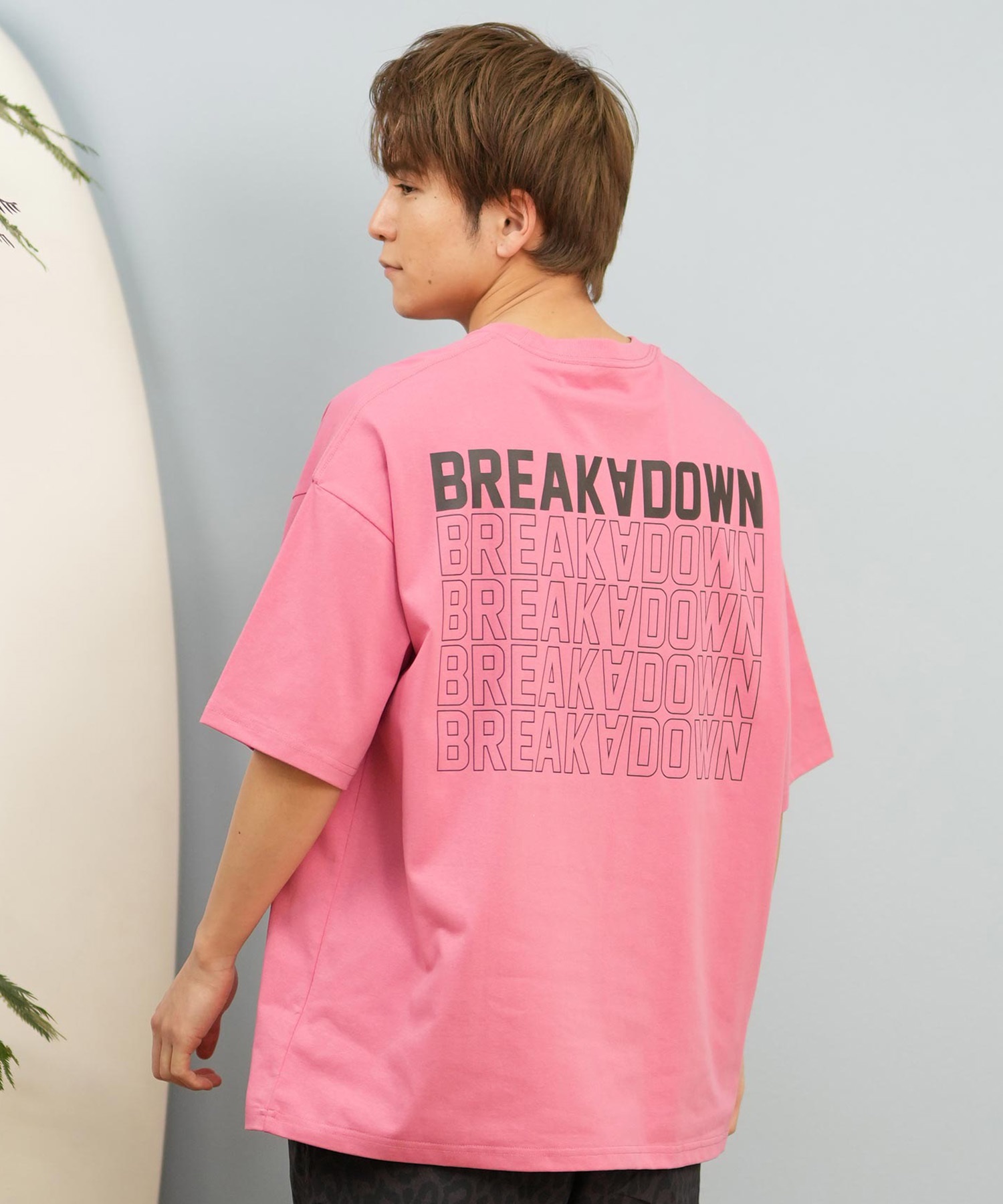 DEAR LAUREL ディアローレル 半袖 Tシャツ メンズ バックプリント 抗菌防臭 UVケア 接触冷感 CAL MESSAGE TEE D25S2107(WHT-M)
