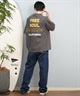 DEAR LAUREL ディアローレル 半袖 Tシャツ メンズ バックプリント 抗菌防臭 UVケア 接触冷感 CAL MESSAGE TEE D25S2107(WHT-M)