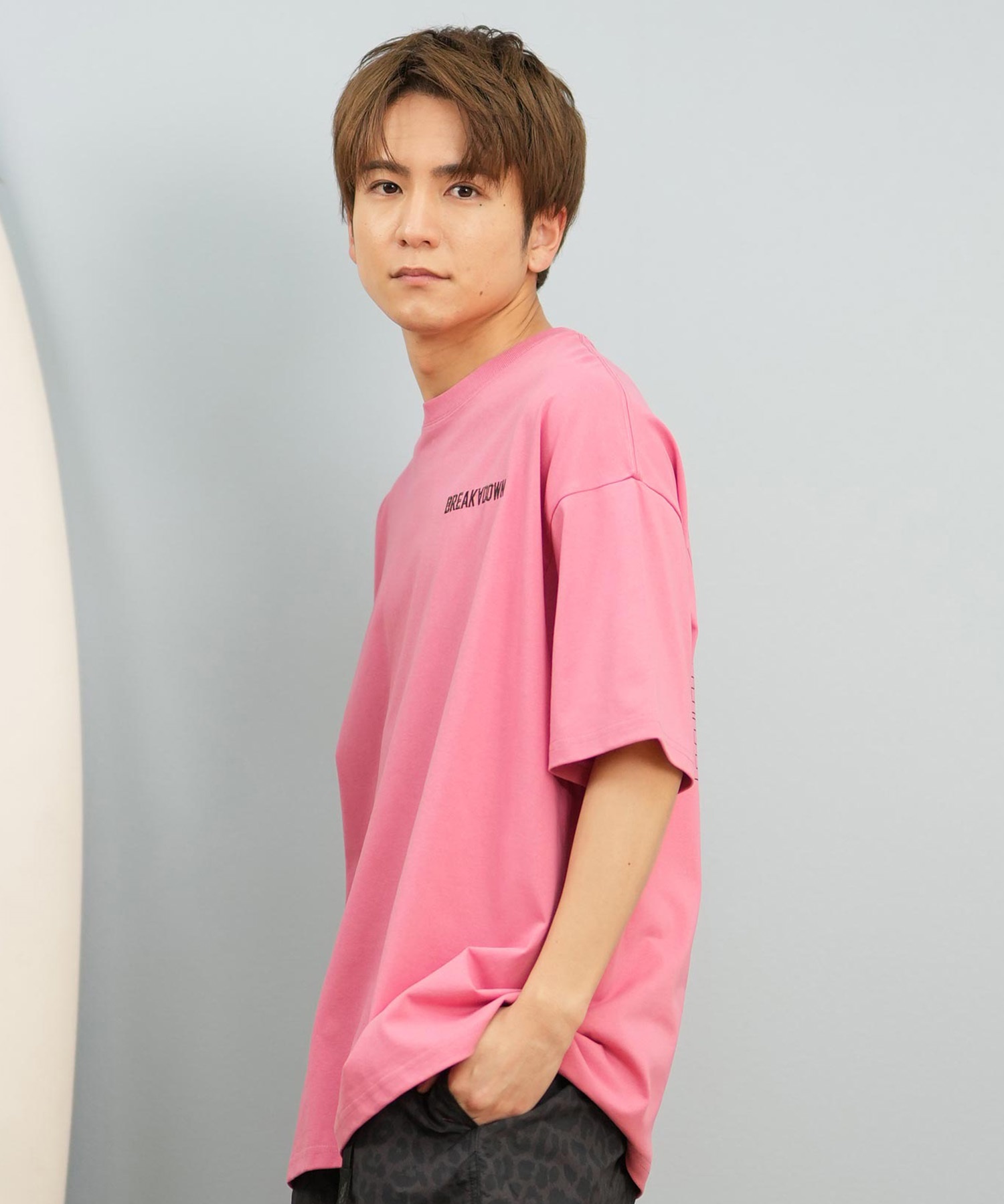 DEAR LAUREL ディアローレル 半袖 Tシャツ メンズ バックプリント 抗菌防臭 UVケア 接触冷感 CAL MESSAGE TEE D25S2107(WHT-M)