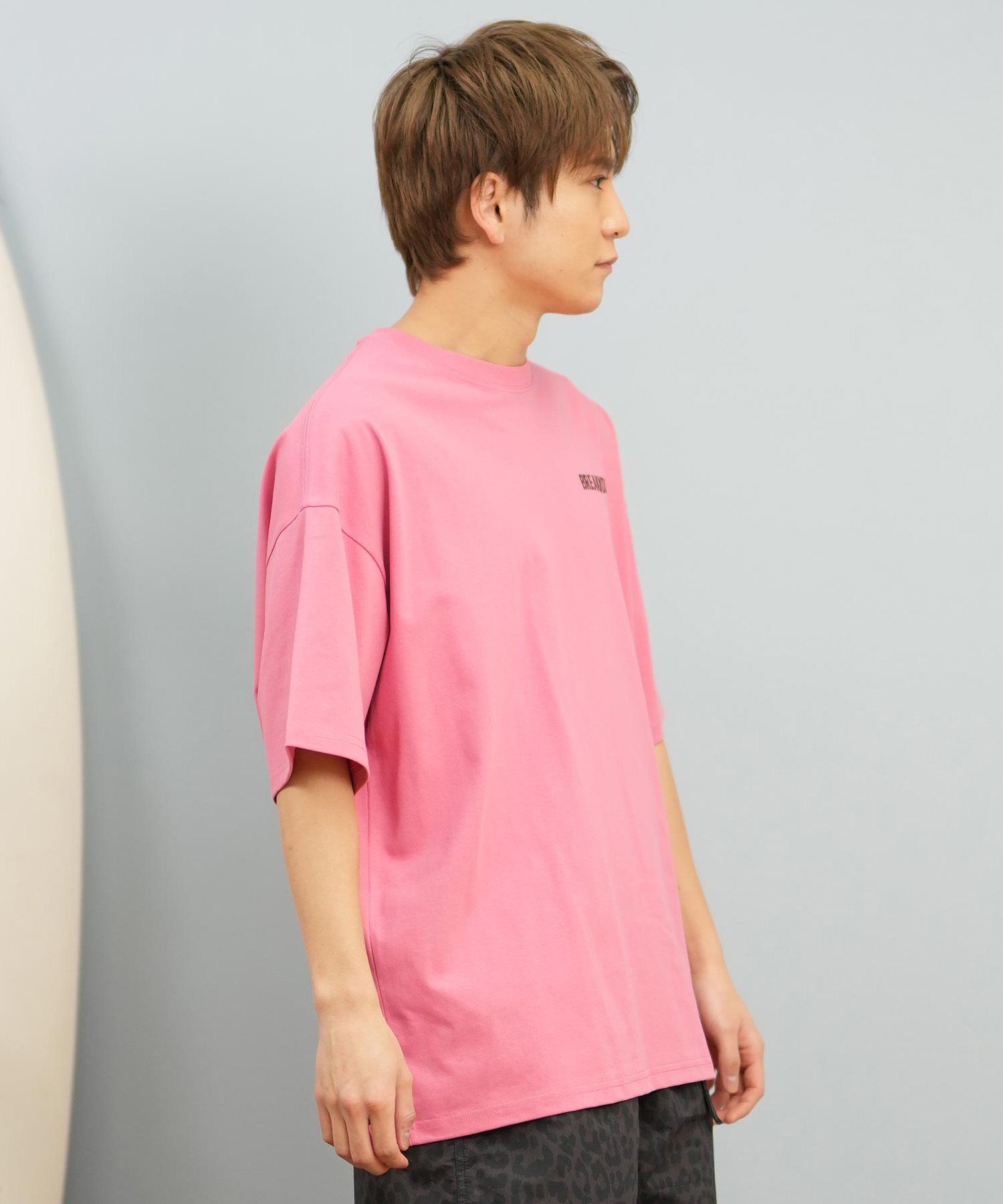 DEAR LAUREL ディアローレル 半袖 Tシャツ メンズ バックプリント 抗菌防臭 UVケア 接触冷感 CAL MESSAGE TEE D25S2107(WHT-M)