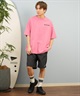 DEAR LAUREL ディアローレル 半袖 Tシャツ メンズ バックプリント 抗菌防臭 UVケア 接触冷感 CAL MESSAGE TEE D25S2107(WHT-M)
