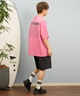 DEAR LAUREL ディアローレル 半袖 Tシャツ メンズ バックプリント 抗菌防臭 UVケア 接触冷感 CAL MESSAGE TEE D25S2107(WHT-M)