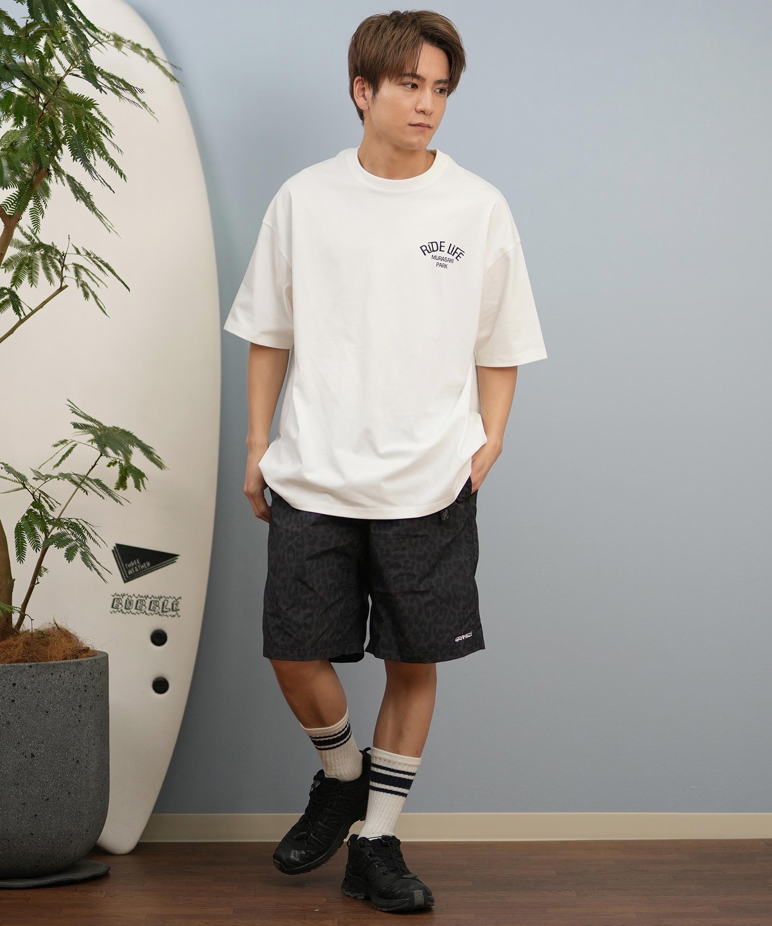 DEAR LAUREL ディアローレル 半袖 Tシャツ メンズ バックプリント 抗菌