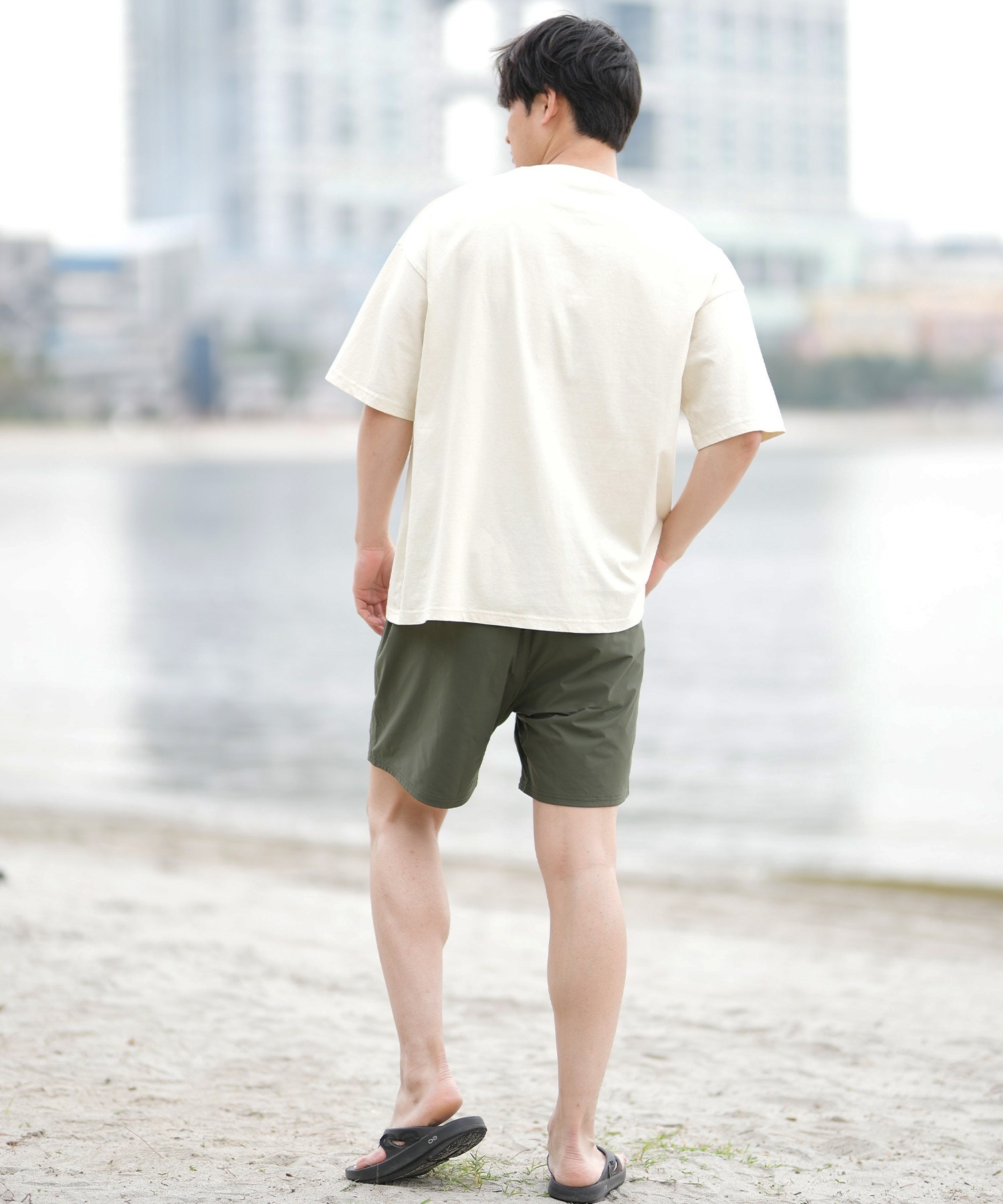 DEAR LAUREL ディアローレル 半袖 Tシャツ メンズ フロントプリント ヴィンテージ風 JM SANTA MONICA DL25S-JM01(OFF-M)