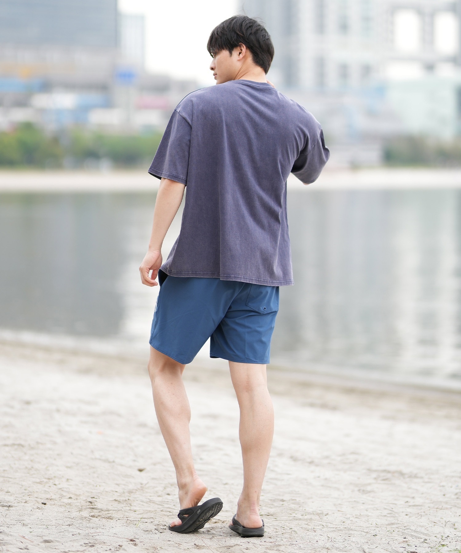 DEAR LAUREL ディアローレル 半袖 Tシャツ メンズ フロントプリント ヴィンテージ風 JM SANTA MONICA DL25S-JM01(OFF-M)
